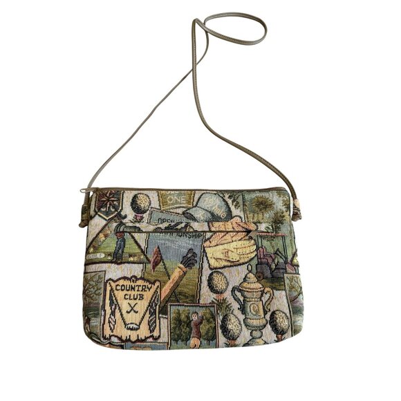 BAGS BY PINKY Country Club Golf Vintage Crossbody Bag - Picture 6 of 8